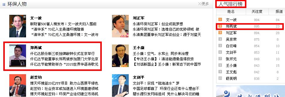 受關注的環(huán)保人士&mdash;仟億達節(jié)能鄭兩斌